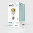 Lampadina LED Mezza Sfera Oro Goccia A60 7W 650Lm E27 2700K Dimmerabile - A12