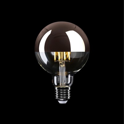 Ampoule LED Demi Sphère Cuivre Globe G95 7W 650Lm E27 2700K Dimmable - A24