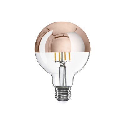 Ampoule LED Demi Sphère Cuivre Globe G95 7W 650Lm E27 2700K Dimmable - A24