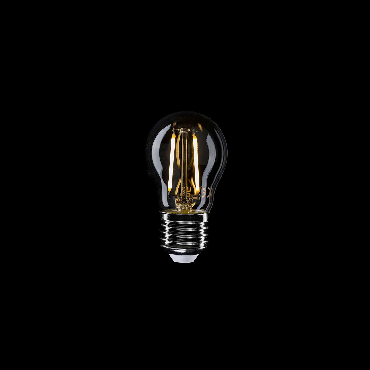 Lampadina LED Trasparente Globetta G45 2W 136Lm E27 2700K - E08