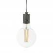 Suspension fabriquée en Italie avec câble textile et douille en aluminium moleté