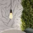 Lampada a sospensione Made in Italy completa di cavo tessile trecciato e portalampada in alluminio