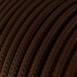 Pendelleuchte inklusive Glühbirne, Textilkabel, tellerförmiger Keramik-Lampenschirm und Metall-Zubehör - Made in Italy