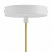 Lampe à suspension Made in Italy avec câble textile, abat-jour Swing Pastel et finitions en métal
