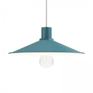 Lampe à suspension Made in Italy avec câble textile, abat-jour Swing Pastel et finitions en métal