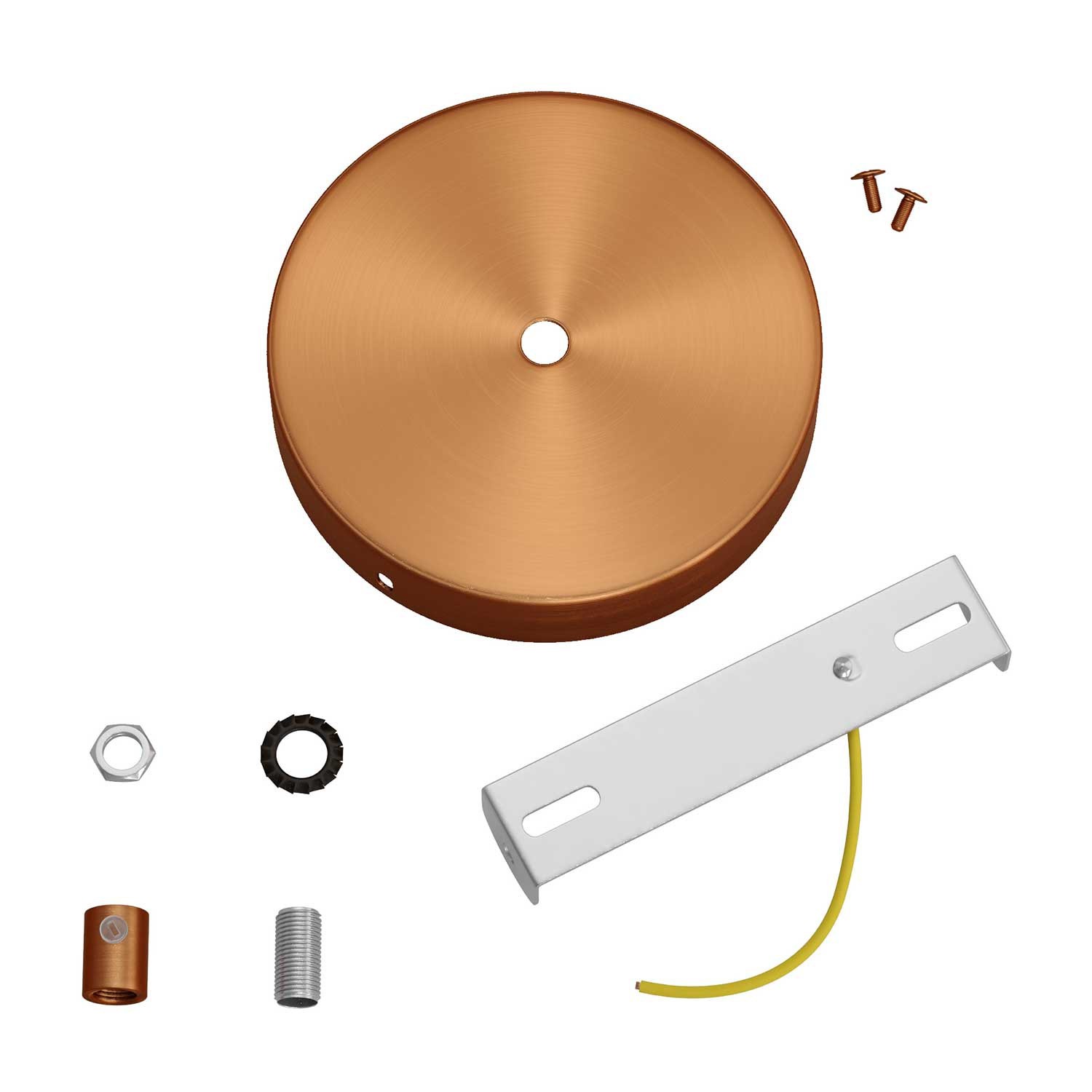 Zylindrischer Lampenbaldachin Kit aus Metall