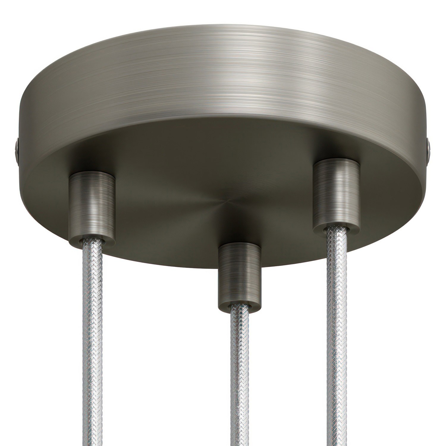 Zylindrischer 3-Loch-Lampenbaldachin Kit aus Metall