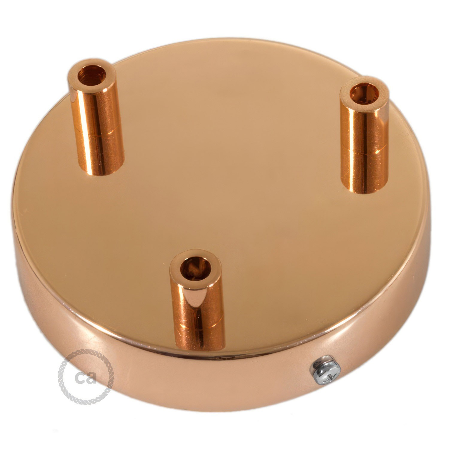 Zylindrischer 3-Loch-Lampenbaldachin Kit aus Metall