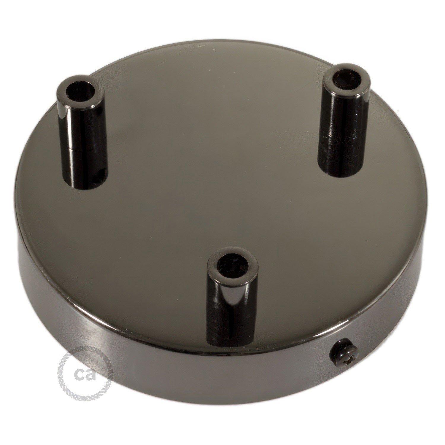 Zylindrischer 3-Loch-Lampenbaldachin Kit aus Metall