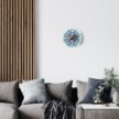 Mini plateau Ellepì 'Majoliques' pour lampes à suspension, murales et guirlandes, diamètre 24 cm - Made in Italy