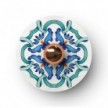 Mini plateau Ellepì 'Majoliques' pour lampes à suspension, murales et guirlandes, diamètre 24 cm - Made in Italy