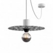 Mini plateau Ellepì 'Majoliques' pour lampes à suspension, murales et guirlandes, diamètre 24 cm - Made in Italy