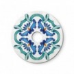Mini plateau Ellepì 'Majoliques' pour lampes à suspension, murales et guirlandes, diamètre 24 cm - Made in Italy