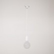 Suspension pour rail en silicone avec câble en textile