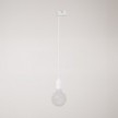 Suspension pour rail en silicone avec câble en textile