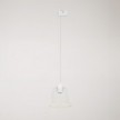 Lampada a sospensione con lampadina Ghost a cono trasparente per binari