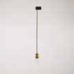 Lampada a sospensione vintage per binari con cavo trecciato