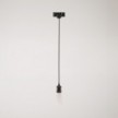 Suspension pour rail vintage avec câble tressé
