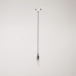 Vintage-Pendelleuchte mit geflochtenem Kabel