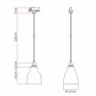 Suspension avec abat-jour Vaso et adaptateur de rail