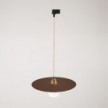 Lampada a sospensione per binari con paralume XL Ellepi