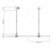 Suspension Ellepi XL avec abat-jour