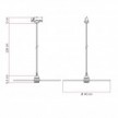 Suspension Ellepi XL avec abat-jour