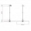Suspension Ellepi XL avec abat-jour
