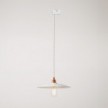Lampada a sospensione con paralume in ceramica Piatto per binari