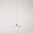 Lampada a sospensione con paralume in ceramica Piatto per binari
