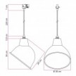 Suspension pour rail avec abat-jour Broadway