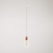 Suspension avec douille en aluminium moleté pour rails