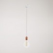 Suspension avec douille en aluminium moleté pour rails