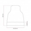 Paralume Vaso bicolore in ceramica, collezione Materia - Made in Italy