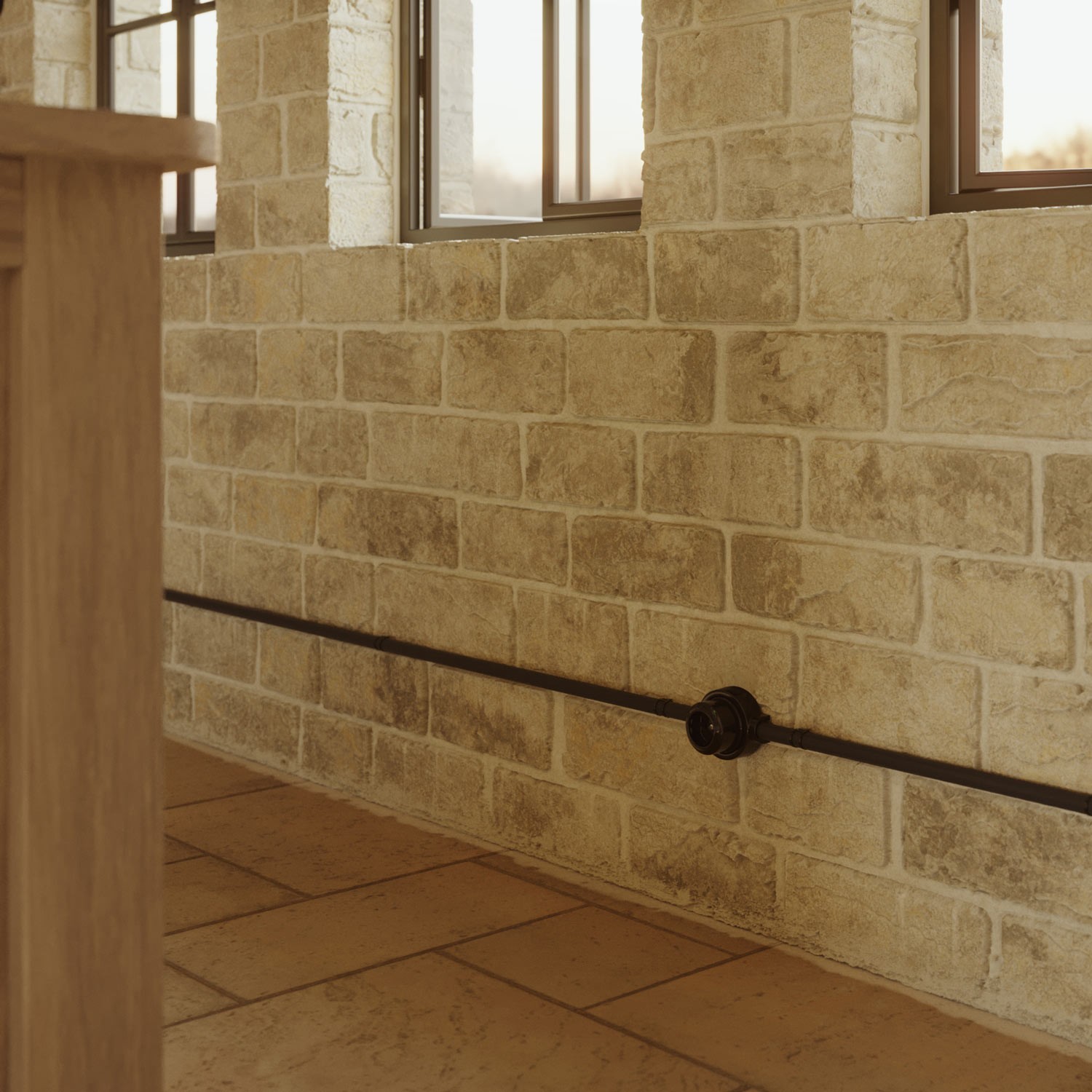 Kit presa Schuko da parete e base per Creative-Tubes in porcellana