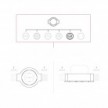 Kit presa Schuko da parete e base per Creative-Tubes in porcellana