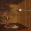 Kit interruttore/deviatore con dado a farfalla e base per Creative-Tubes in porcellana bianca