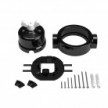 Kit interruttore/deviatore con dado a farfalla e base per Creative-Tubes in porcellana nera