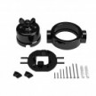 Schalter/Umschalter-Kit mit Flügelmutter und Sockel für Creative-Tubes in schwarzem Porzellan