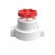 Kit interruttore/deviatore con manopola e base per Creative-Tubes in porcellana bianca