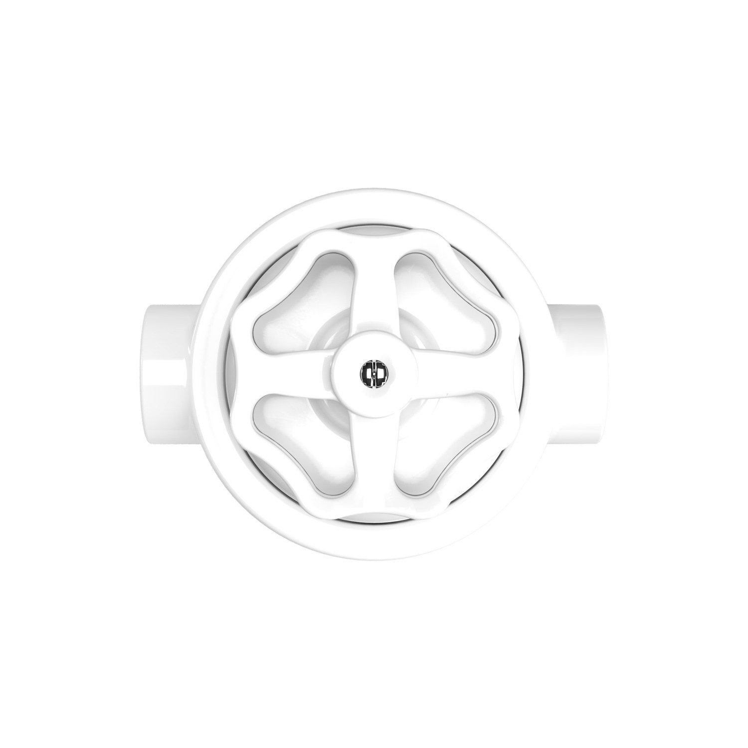 Kit interruttore/deviatore con manopola e base per Creative-Tubes in porcellana bianca