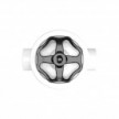 Kit interrupteur/va et vient à bascule avec bouton et base pour Creative-Tubes en porcelaine blanche