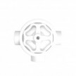 Kit interrupteur/va et vient à bascule avec bouton et base pour Creative-Tubes en porcelaine blanche