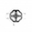 Kit interrupteur/va et vient à bascule avec bouton et base pour Creative-Tubes en porcelaine blanche
