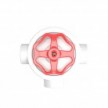 Kit interrupteur/va et vient à bascule avec bouton et base pour Creative-Tubes en porcelaine blanche