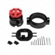 Kit interruttore/deviatore con manopola e base per Creative-Tubes in porcellana nera