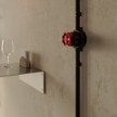 Kit interruttore/deviatore con manopola e base per Creative-Tubes in porcellana nera