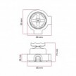 Kit interrupteur/va et vient avec bouton et base pour Creative-Tubes en porcelaine noire