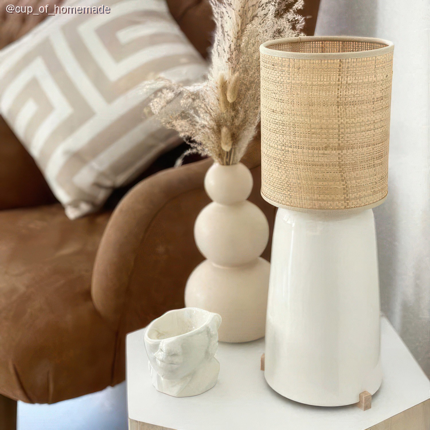Abat-jour Cilindro en tissu avec culot E27 - 100% Made in Italy