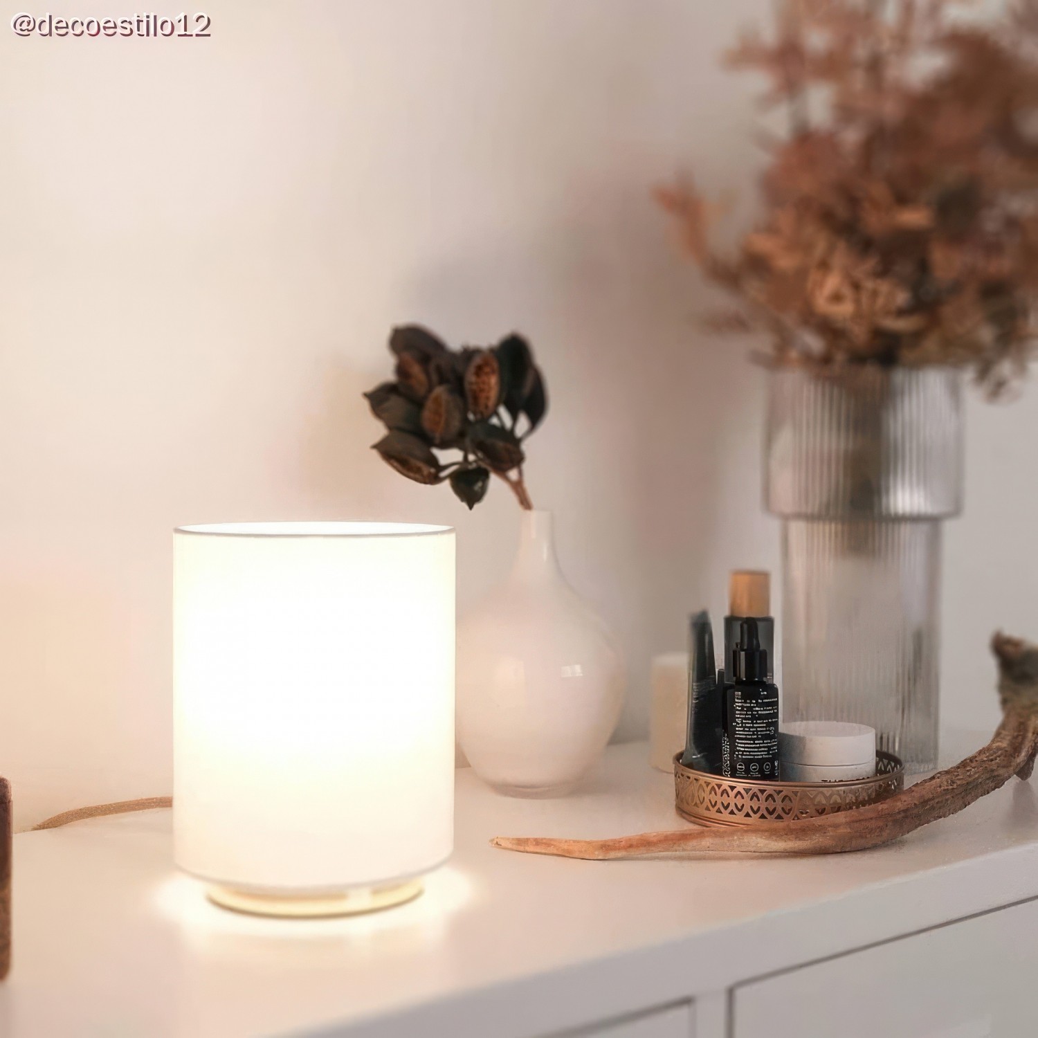 Abat-jour Cilindro en tissu avec culot E27 - 100% Made in Italy